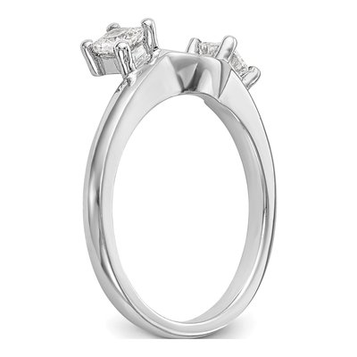 14K White Gold 0.34 ct tw Diamond Wrap Ring – view 7