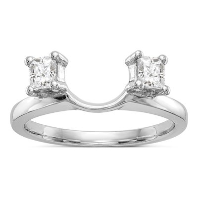 14K White Gold 0.34 ct tw Diamond Wrap Ring