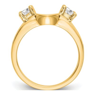 14K Yellow Gold 0.34 ct tw Diamond Wrap Ring – view 2