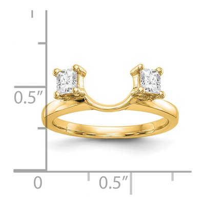 14K Yellow Gold 0.34 ct tw Diamond Wrap Ring – view 3