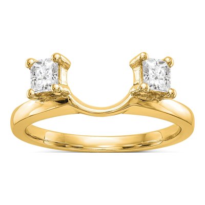 14K Yellow Gold 0.34 ct tw Diamond Wrap Ring