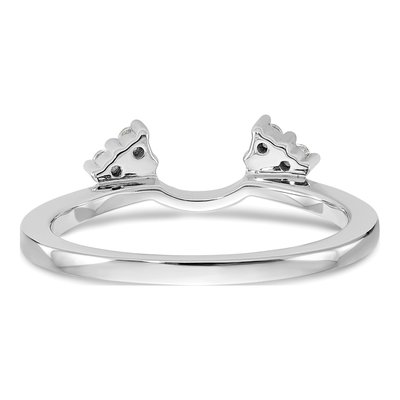 14K White Gold 1/8 ct tw Diamond Wrap Ring – view 6