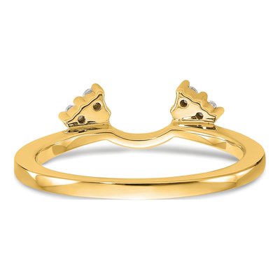 14K Yellow Gold 1/8 ct tw Lab-Grown Diamond Wrap Ring – view 8