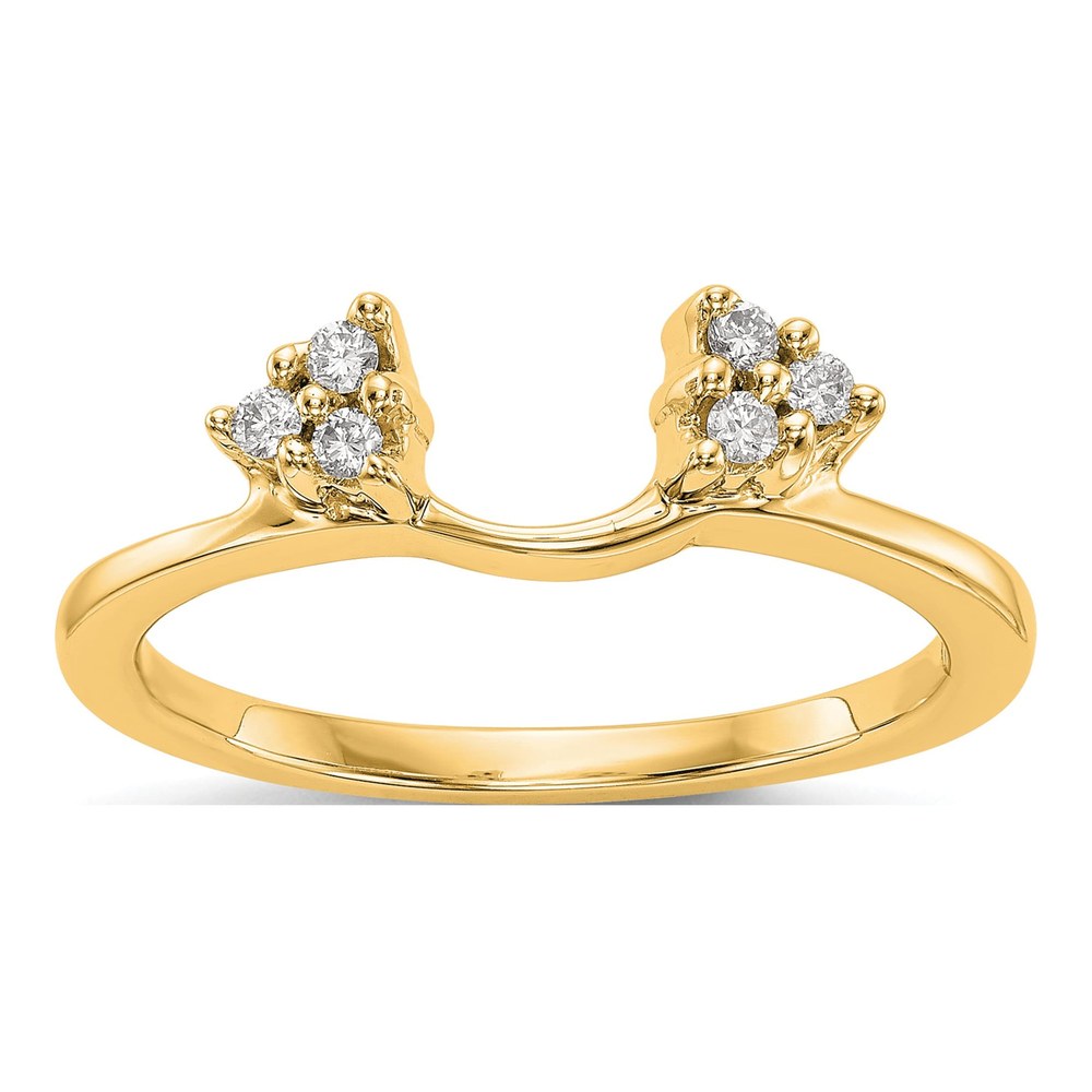 14K Yellow Gold Lab Grown Diamond Ring Wrap