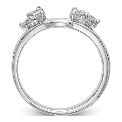 Platinum 0.39 ct tw Diamond Wrap Ring – view 3