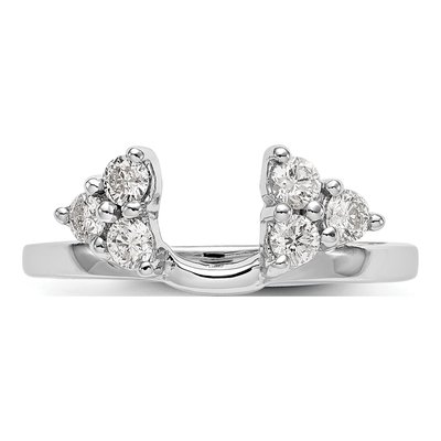 Platinum 0.39 ct tw Diamond Wrap Ring – view 5