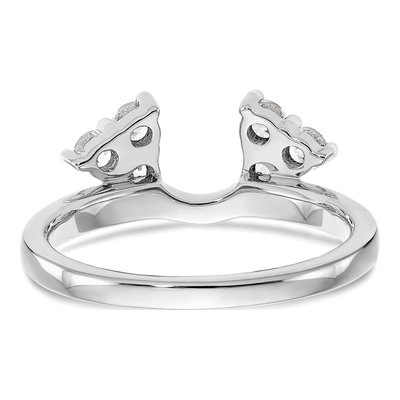 Platinum 0.39 ct tw Diamond Wrap Ring – view 6