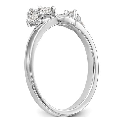 Platinum 0.39 ct tw Diamond Wrap Ring – view 7