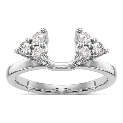 Platinum 0.39 ct tw Diamond Wrap Ring