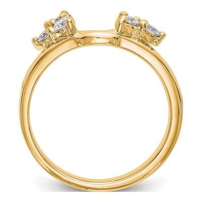 14K Yellow Gold 3/8 ct tw Lab-Grown Diamond Wrap Ring – view 2