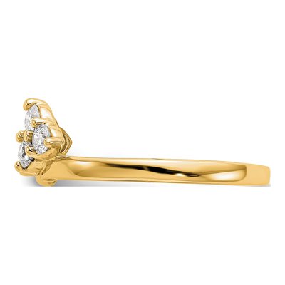 14K Yellow Gold 3/8 ct tw Lab-Grown Diamond Wrap Ring – view 3