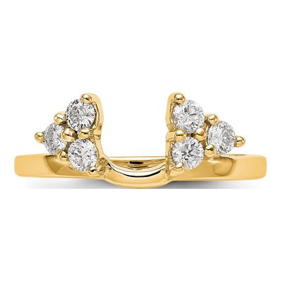 14K Yellow Gold 3/8 ct tw Lab-Grown Diamond Wrap Ring – view 4