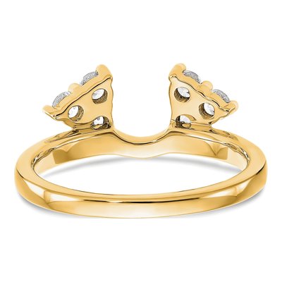 14K Yellow Gold 3/8 ct tw Lab-Grown Diamond Wrap Ring – view 5
