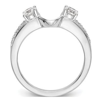 14K White Gold 1/2 ct tw Diamond Wrap Ring – view 3