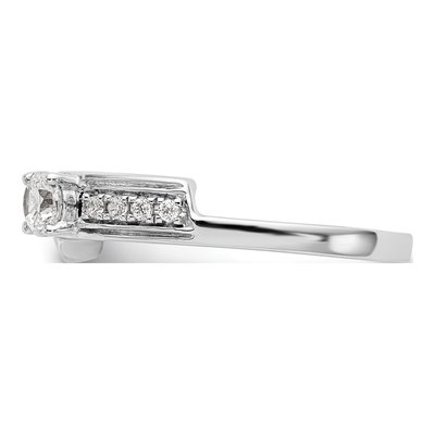 14K White Gold 1/2 ct tw Diamond Wrap Ring – view 4