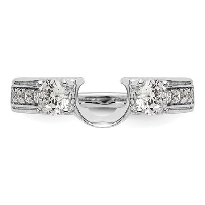 14K White Gold 1/2 ct tw Diamond Wrap Ring – view 5