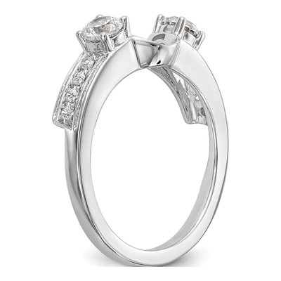 14K White Gold 1/2 ct tw Diamond Wrap Ring – view 7
