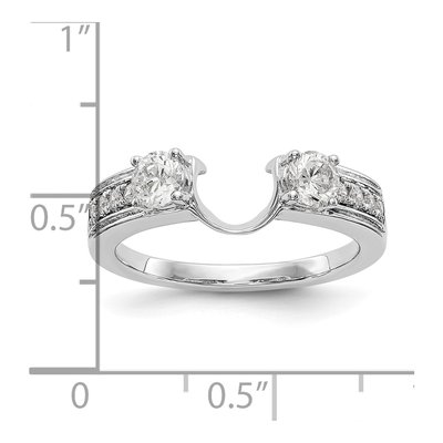 14K White Gold 1/2 ct tw Diamond Wrap Ring – view 8