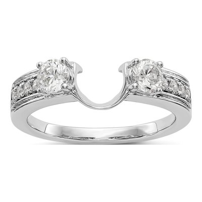 14K White Gold 1/2 ct tw Diamond Wrap Ring