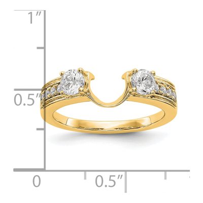 14K Yellow Gold 0.56 ct tw Diamond Wrap Ring – view 3