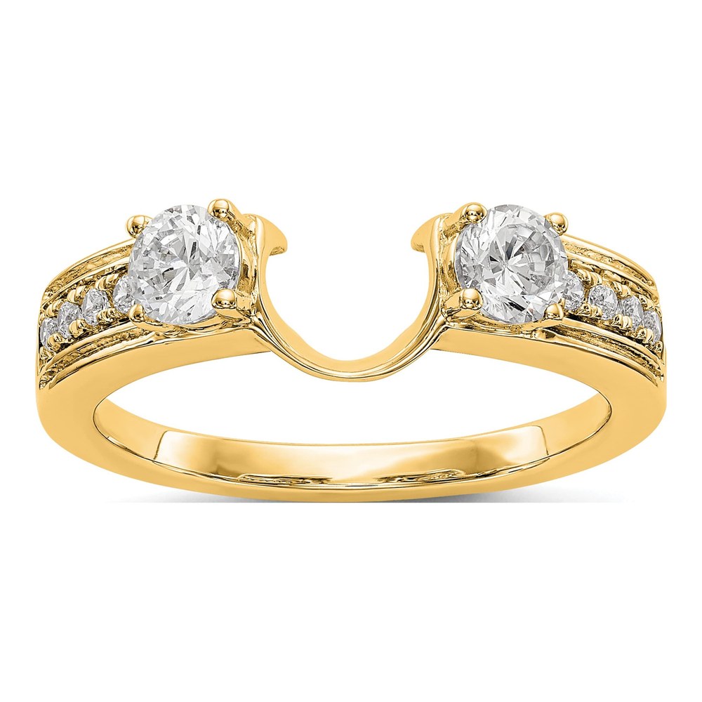 14K Yellow Gold 0.56 ct tw Diamond Wrap Ring