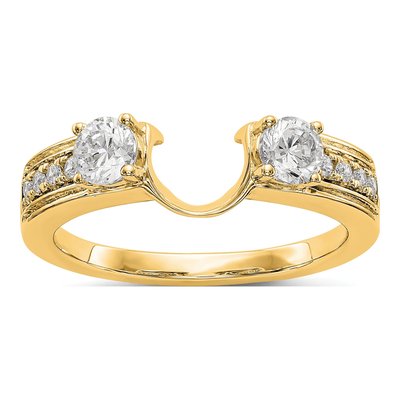 14K Yellow Gold 0.56 ct tw Diamond Wrap Ring