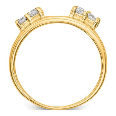14K Yellow Gold 0.29 ct tw Diamond Wrap Ring – view 2