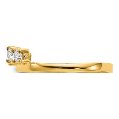 14K Yellow Gold 0.29 ct tw Diamond Wrap Ring – view 3
