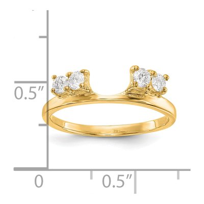 14K Yellow Gold 0.29 ct tw Diamond Wrap Ring – view 4