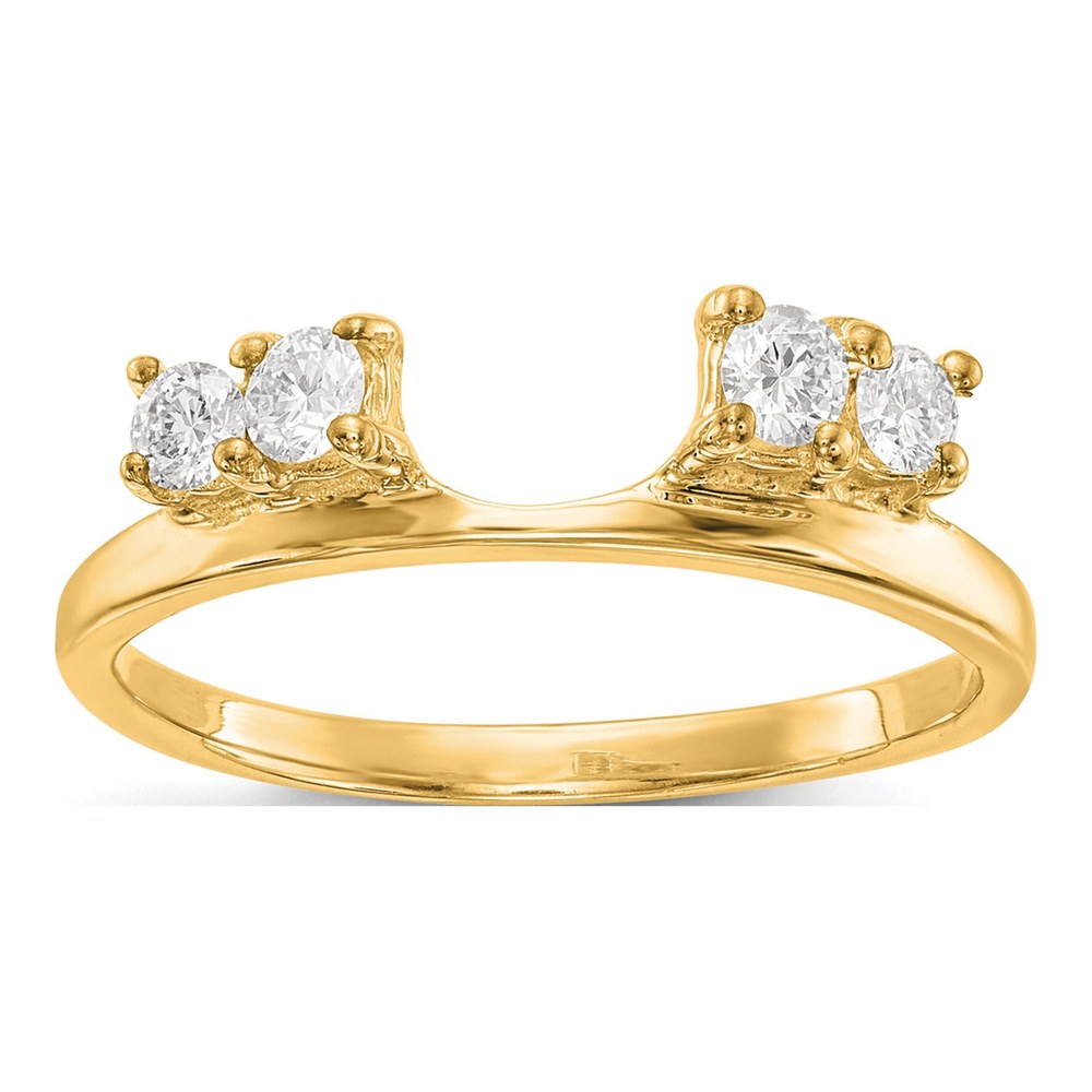 14K Yellow Gold 0.29 ct tw Diamond Wrap Ring
