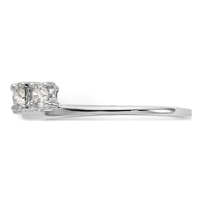 14K White Gold Diamond Wrap Ring Mounting – view 4
