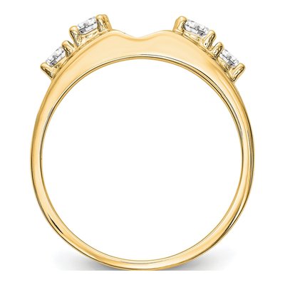 14K Yellow Gold Wrap Ring Mounting – view 2