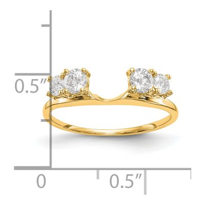 14K Yellow Gold Wrap Ring Mounting – view 3