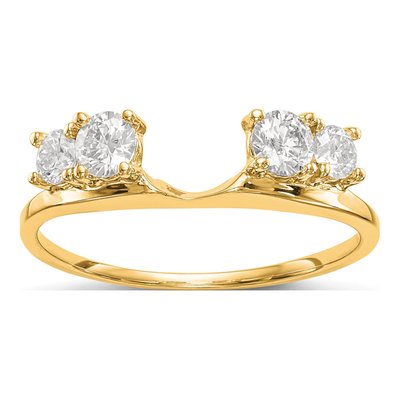 14K Yellow Gold 0.46 ct tw Diamond Wrap Ring