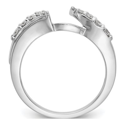 14K White Gold 0.29 ct tw Diamond Wrap Wedding Band – view 2