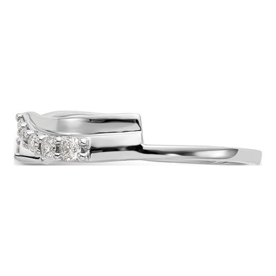 14K White Gold 0.29 ct tw Diamond Wrap Wedding Band – view 3