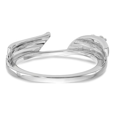 14K White Gold 0.29 ct tw Diamond Wrap Wedding Band – view 5