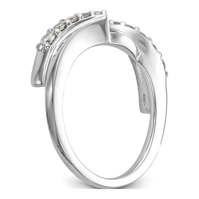 14K White Gold 0.29 ct tw Diamond Wrap Wedding Band – view 6
