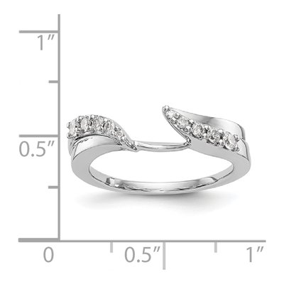 14K White Gold 0.29 ct tw Diamond Wrap Wedding Band – view 7