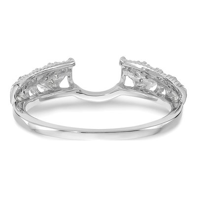 14K White Gold 1/10 ct tw Diamond Filigree Wrap Ring – view 5