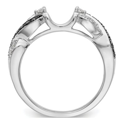 14K White Gold 1/5 ct tw Diamond Wrap Ring – view 2