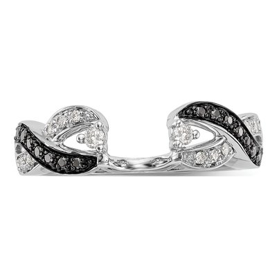 14K White Gold 1/5 ct tw Diamond Wrap Ring – view 4