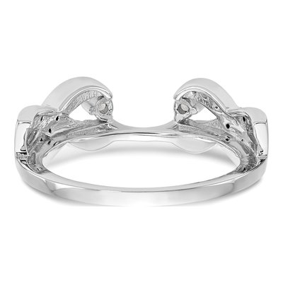 14K White Gold 1/5 ct tw Diamond Wrap Ring – view 5