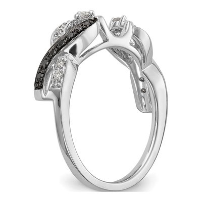 14K White Gold 1/5 ct tw Diamond Wrap Ring – view 6