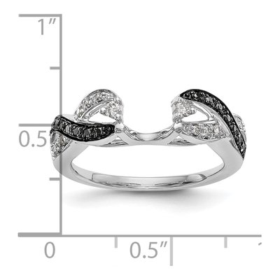 14K White Gold 1/5 ct tw Diamond Wrap Ring – view 7