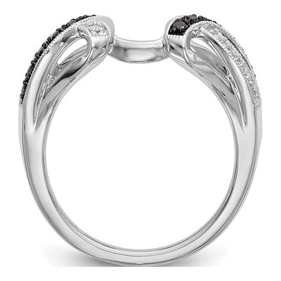 14K White Gold 1/5 ct tw Diamond Wrap Ring – view 2