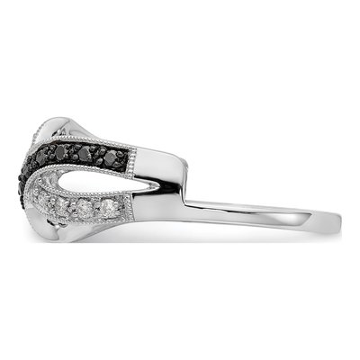 14K White Gold 1/5 ct tw Diamond Wrap Ring – view 3