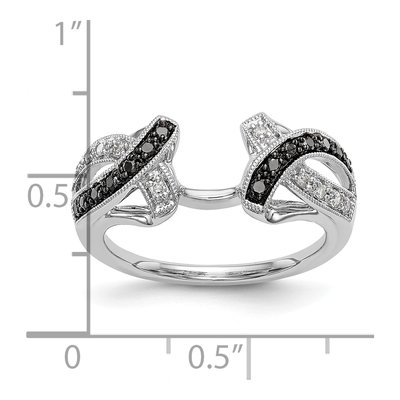 14K White Gold 1/5 ct tw Diamond Wrap Ring – view 7