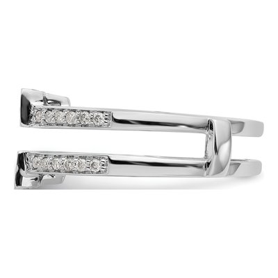 14K White Gold 3/8 ct tw Diamond Guard Enhancer Ring – view 4
