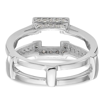 14K White Gold 3/8 ct tw Diamond Guard Enhancer Ring – view 6